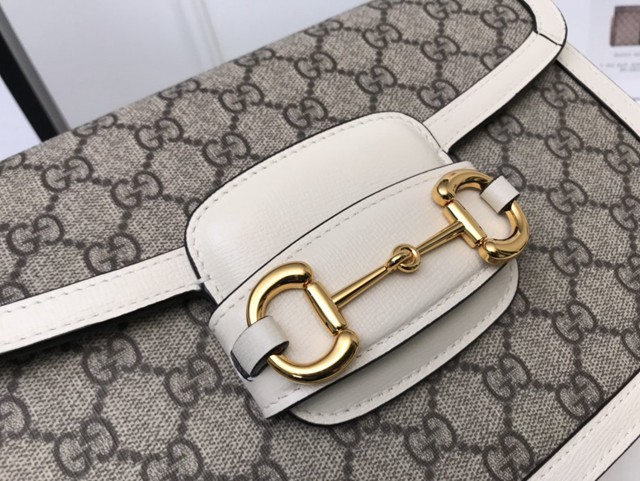 Gucci經典款女包 602204 古馳1955 Horsebit Bag 經典馬銜扣 Gucci爆款女士單肩斜挎包  gqy3916